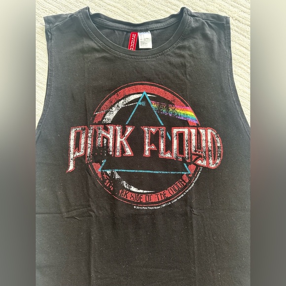 H&M DIVIDED BLACK PINK FLOYD MUSCLE TANK TOP - Picture 4 of 8